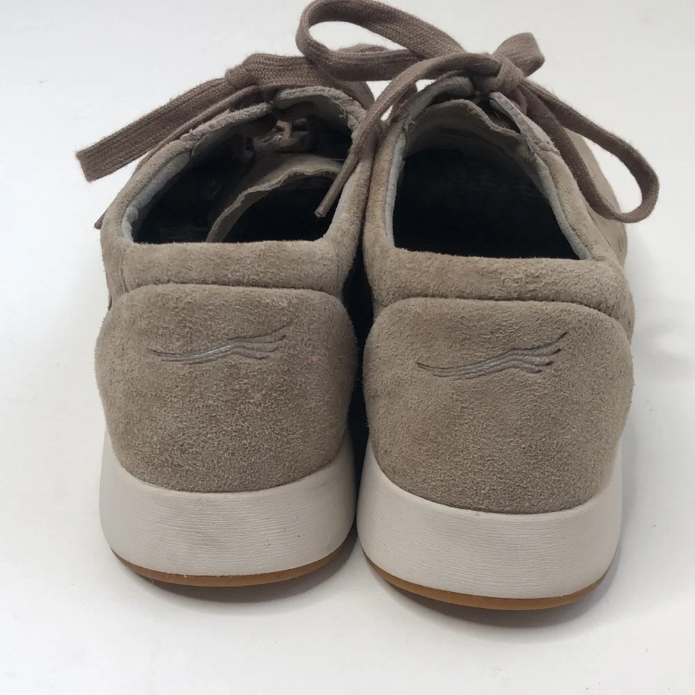 Dansko Charlie tan suede perforated sneaker